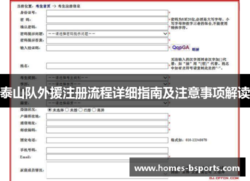 泰山队外援注册流程详细指南及注意事项解读