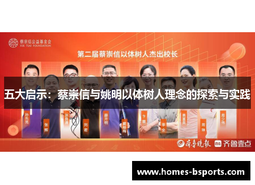 五大启示：蔡崇信与姚明以体树人理念的探索与实践